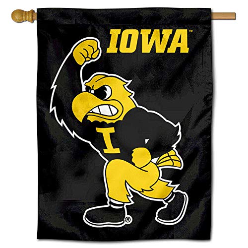 Iowa Hawkeyes HerkyマスコットDouble Sided House Flag