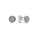 【中古】【未使用・未開封品】Pandora ジュエリー パヴェ スタッド キュービックジルコニア イヤリング スターリングシルバー