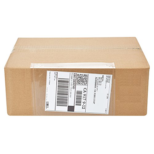 MFLABEL クリア 粘着式 上から貼るパッケージリスト 7.5インチ×5.5インチ 小包用ラベル 封筒 パウチ 100個入り 1000 Packs