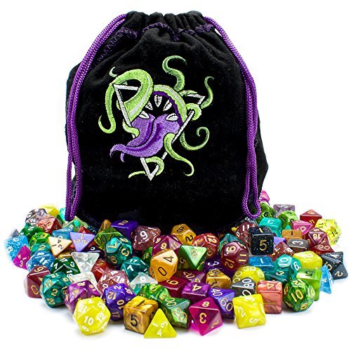 š̤ۡѡ̤ʡWiz Dice Bag of Devouring: 140 Polyhedral Dice in 20 Gua...