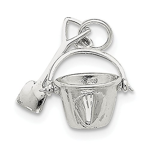 【中古】【未使用・未開封品】スターリングシルバーシャベルとPail Charm