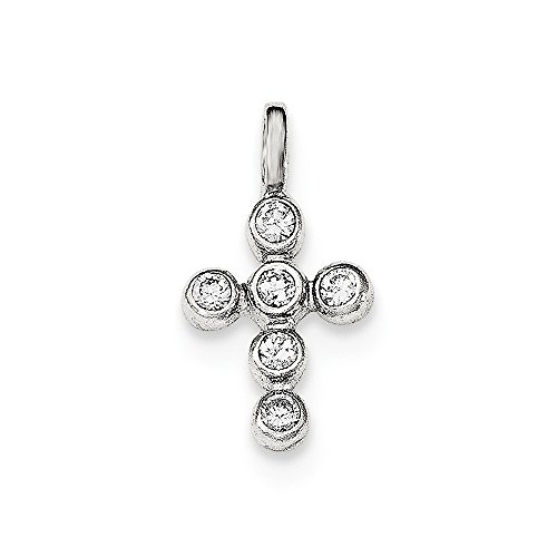 【中古】【未使用・未開封品】スターリングシルバーポリッシュクロスCZチャーム(4)