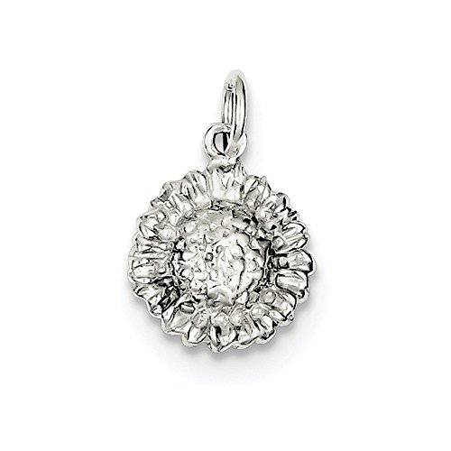 【中古】【未使用・未開封品】スターリングシルバーひまわりチャーム