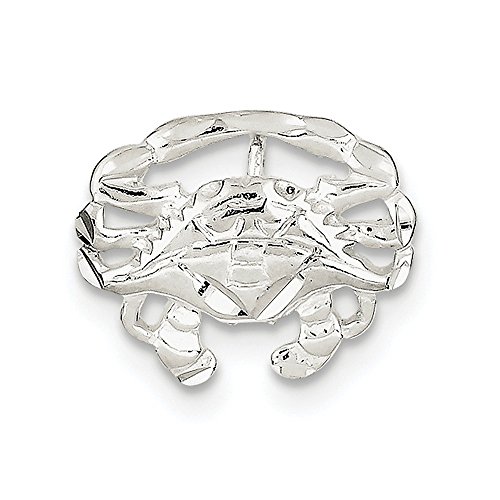 【中古】【未使用・未開封品】スターリングシルバーカニスライドチャーム