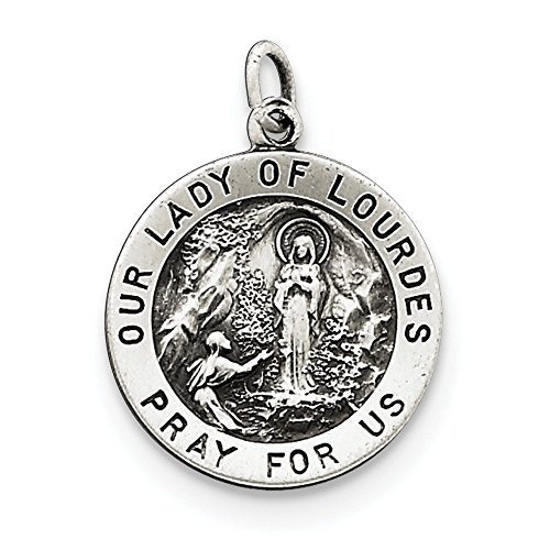 【中古】【未使用・未開封品】スターリングシルバーアンティークOur Lady of Lourdes Medal
