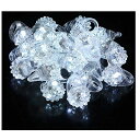 【中古】【未使用 未開封品】Best Selling 24 LED Light Up Flashing Diamond Like Stretchy Jelly Ring Party Favors for All Occasions, Parties, Concerts, Bridal Shower