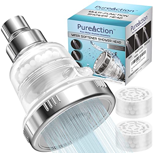 【中古】【未使用 未開封品】Filtered Shower Head With 3 High Pressure Spray Settings - Removes Chlorine