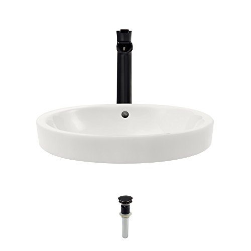 【中古】【未使用・未開封品】Mr Direct v22182-bisque磁器容器シンクEnsemble 731 ブロンズ V22182-B-731-ABR