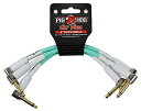 【中古】【未使用・未開封品】Pig Hog Instrument Cables Lil Pigs 6 in. Patch Cables Sea Foam Gre...