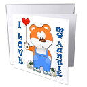 【中古】【未使用・未開封品】リナピロ???キッズ???I Love My Auntie。Teddy Bear。赤いハート。???グリーティングカード Individual Greeting Card