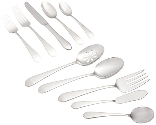 Towle 5192140 45 Piece Boston Antique 18/10 Flatware Set (Service for 8), Stainless Steel