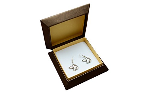 【中古】【未使用・未開封品】ダックスフント犬、銀メッキイヤリングのイメージを使用し、ArtDog