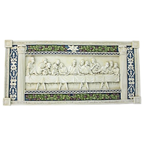 š̤ۡѡ̤ʡDesign Toscano The Last Supper by Della Robbia Wall Sculpture, Multi/Colour