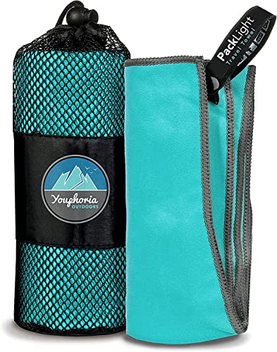 【中古】【未使用・未開封品】Youphoria アウトドア マイクロファイバー 旅行タオル - キャンプ、旅行、ビーチ、バックパッキング、ジム、スポーツ、水泳に最適な速乾タオル -