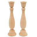 【中古】【未使用・未開封品】Woodpeckers? 9インチ 未完成 木製 クラシック クラフト キャンドルスティック 滑らか すぐにペイントやデコレーションに DIYでインスピレーシ