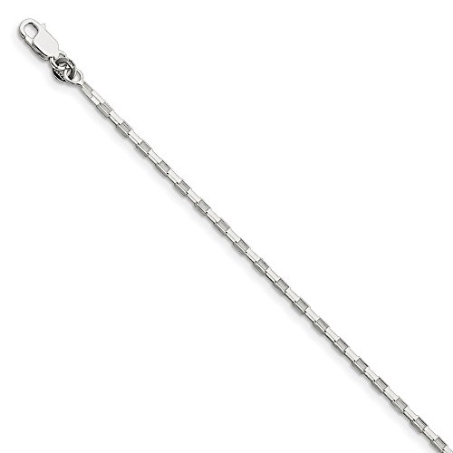 【中古】【未使用・未開封品】スターリングシルバー1.65?MM細長いボックスチェーン