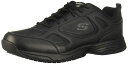 【中古】【未使用・未開封品】Skechers Men's Work Relaxed Fit Dighton Slip Resistant Sneaker,Bla...
