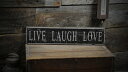 【中古】【未使用 未開封品】Live Laugh Love木製サイン 4) 11.25 x 60 Inches, Ships USA Only WOOD-ENS1000280-D0916-1160