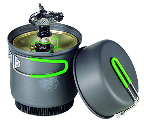 【中古】【未使用・未開封品】Optimus Crux Weekend熱交換器0.95Lノンスティック、コンパクト、多用途、キャンプおよびバックパッキング用クックシステム