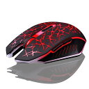 【中古】【未使用 未開封品】AZZOR M6 Soundless Rechargeable Wireless Optical Gaming Mouse for PC Computer Desktop Laptop. (Red Light) 並行輸入品