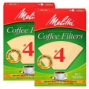 【中古】【未使用・未開封品】Melitta円錐コーヒーフィルタwithメジャーMarkings No。4ホワイト40?Countパックof 2?(80フィルタ合...
