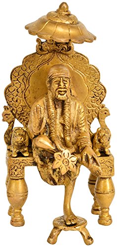 【中古】【未使用・未開封品】エキゾチックインディアei76?Sai Baba Seated on Throne