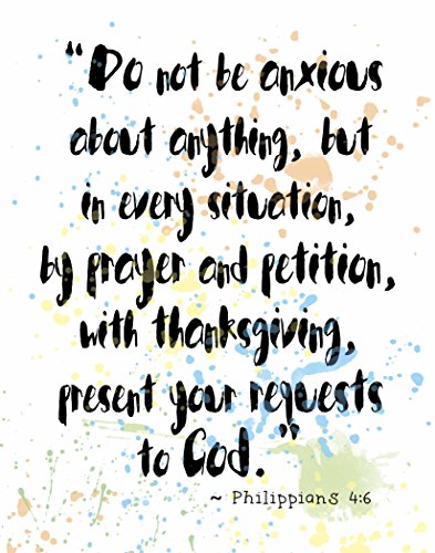 【中古】【未使用・未開封品】Celebrate with聖書???水彩Splatter Bible Verseアートプリント: 8