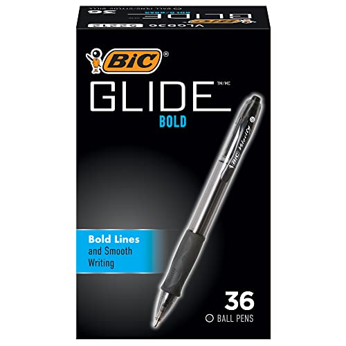 【中古】【未使用・未開封品】BIC Velocity Bold Retractable Ballpoint Pen, Bold Point (1.6mm), Black, 36-Count