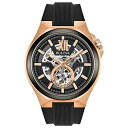 【中古】【未使用・未開封品】Bulova メンズ腕時計 自動巻き ステンレススチール シリコーン カジュアルウォッチ ブラック 98A177モデル