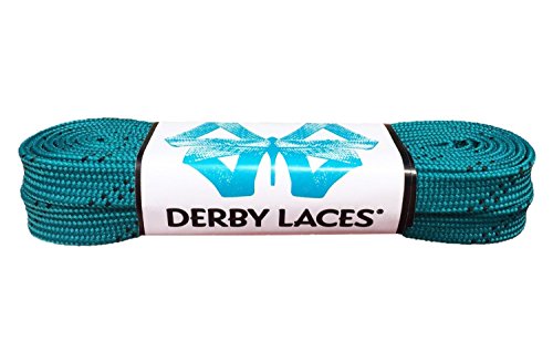 【中古】【未使用・未開封品】Derby Laces ティール96インチ ワックススケートレース ローラーダービー ホッケー アイススケート靴 ブーツ用