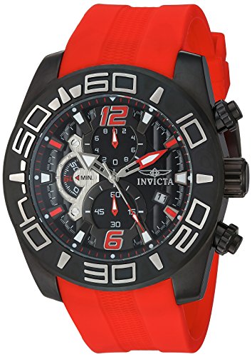 【中古】【未使用・未開封品】Invicta Men 's ' Pro Diver ' Quartzステンレススチールand Silicone Casual Watch , Color :レッド( Model : 22810?)(4.0)