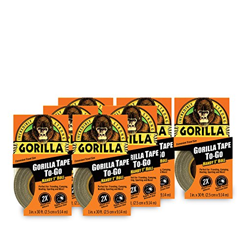 【中古】【未使用・未開封品】Gorilla 携帯ダクトテープ 7 Pack ブラック 6100101-7 7