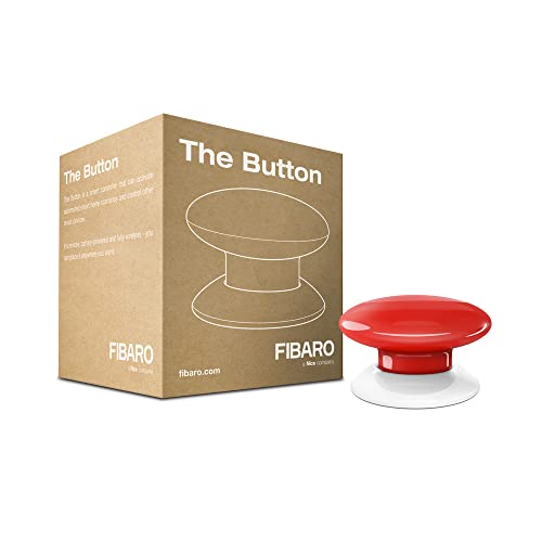 Fibaro FGPB-101-3 US Z-Wave環境用ボタン ホワイト レッド FGPB-101-3 US 1