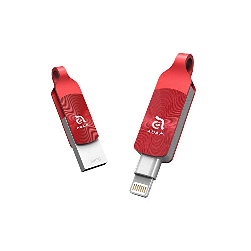 【中古】【未使用・未開封品】iKlips DUO+ Apple Lightning Flash Drive 64GB Red
