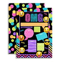 【中古】【未使用・未開封品】Emoji Texting Birthday Party Fill In Invitations【メーカー名】【メーカー型番】【ブランド名】Amanda Creation おもちゃ_2column, Toys - AmazonGlobal free shipping, 招待状 【商品説明】Emoji Texting Birthday Party Fill In Invitations【注意】こちらは輸入品となります。当店では初期不良に限り、商品到着から7日間は返品を 受付けております。こちらは当店海外ショップで一般の方から買取した未使用・未開封品です。買取した為、中古扱いとしております。他モールとの併売品の為、完売の際はご連絡致しますのでご了承ください。ご注文からお届けまで1、ご注文⇒ご注文は24時間受け付けております。2、注文確認⇒ご注文後、当店から注文確認メールを送信します。3、当店海外倉庫から当店日本倉庫を経由しお届けしますので10〜30営業日程度でのお届けとなります。4、入金確認⇒前払い決済をご選択の場合、ご入金確認後、配送手配を致します。5、出荷⇒配送準備が整い次第、出荷致します。配送業者、追跡番号等の詳細をメール送信致します。6、到着⇒出荷後、1〜3日後に商品が到着します。　※離島、北海道、九州、沖縄は遅れる場合がございます。予めご了承下さい。お電話でのお問合せは少人数で運営の為受け付けておりませんので、メールにてお問合せお願い致します。営業時間　月〜金　10:00〜17:00お客様都合によるご注文後のキャンセル・返品はお受けしておりませんのでご了承下さい。