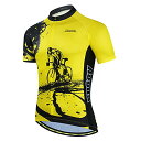 【中古】【未使用・未開封品】Aogda Cycling Jerseys メンズ バイクシャツ 通気性のある半袖タイツスーツ バイキングビブショーツ サイクルジャ...