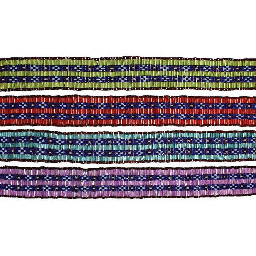 【中古】【未使用・未開封品】Zad Jewelry Eos' Luster ビーズ付き幅広チョーカー 4個セット マルチ