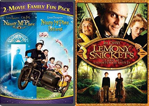 Nanny McPhee 2-Movie Family Fun Pack + Lemony Snicket's A Series Of Unfortunate Events 2 DVD Nanny Mcphee Returns Part 2