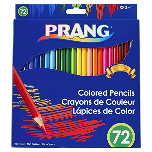 【中古】【未使用・未開封品】Prang 太い芯 色鉛筆 3.3mm 芯 長さ7インチ アソートカラー 72本 (22725)