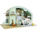 【中古】【未使用・未開封品】Ogrmar Wooden Dollhouse Miniatures DIY House Kit With Led Light-Time Travel