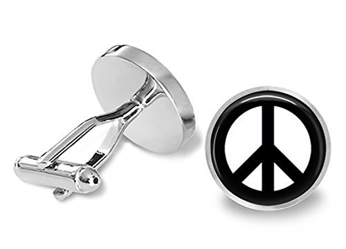 【中古】【未使用・未開封品】Peace Sign Cufflinks