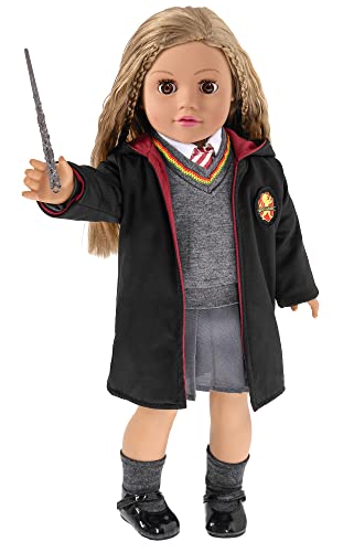【中古】【未使用・未開封品】Ebuddy Hermione Granger- Inspired Doll Clothes Shoes for American Girl Dolls: 8pc Hogwarts-like School Uniform with
