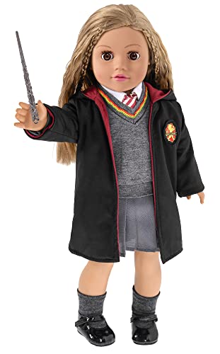 【中古】【未使用 未開封品】Ebuddy Hermione Granger- Inspired Doll Clothes Shoes for American Girl Dolls: 8pc Hogwarts-like School Uniform with