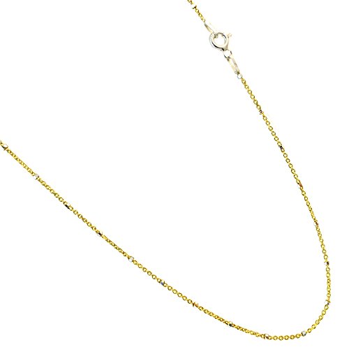 【中古】【未使用・未開封品】Vermeilに、14?KゴールドメッキスターリングシルバーRolo Styledチェーンwithシルバービーズネックレス。16?