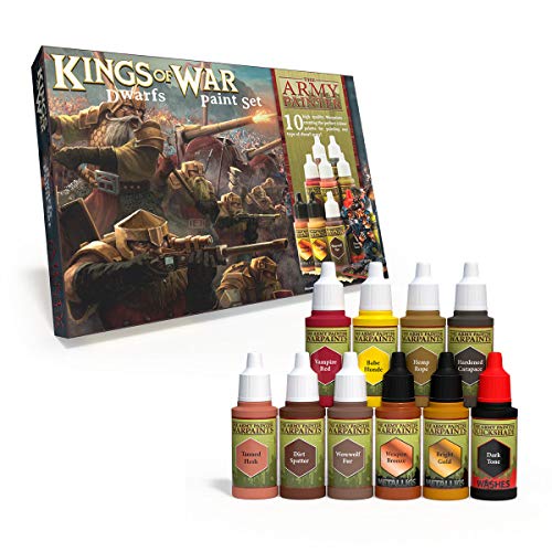【中古】【未使用 未開封品】Kings of War, Dwarfs Paint Set by The Army Painter