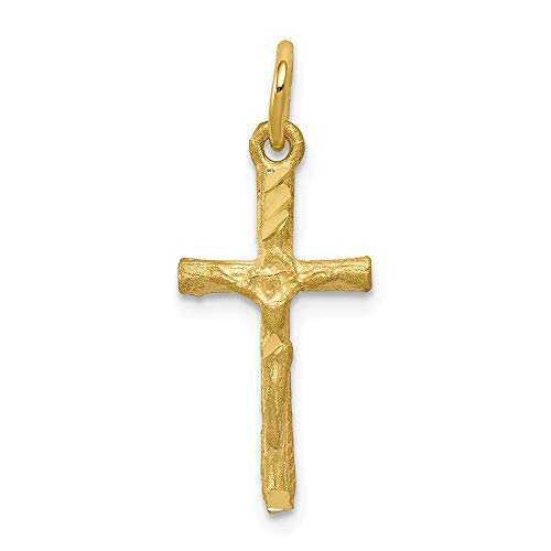 【中古】【未使用・未開封品】Jewels By Lux 10Kイエローゴールドソリッドサテンポリッシュクロスチャーム【メーカー名】【メーカー型番】【ブランド名】Jewels By Lux チャーム 【商品説明】Jewels By Lux 10Kイエローゴールドソリッドサテンポリッシュクロスチャーム【注意】こちらは輸入品となります。当店では初期不良に限り、商品到着から7日間は返品を 受付けております。こちらは当店海外ショップで一般の方から買取した未使用・未開封品です。買取した為、中古扱いとしております。他モールとの併売品の為、完売の際はご連絡致しますのでご了承ください。ご注文からお届けまで1、ご注文⇒ご注文は24時間受け付けております。2、注文確認⇒ご注文後、当店から注文確認メールを送信します。3、当店海外倉庫から当店日本倉庫を経由しお届けしますので10〜30営業日程度でのお届けとなります。4、入金確認⇒前払い決済をご選択の場合、ご入金確認後、配送手配を致します。5、出荷⇒配送準備が整い次第、出荷致します。配送業者、追跡番号等の詳細をメール送信致します。6、到着⇒出荷後、1〜3日後に商品が到着します。　※離島、北海道、九州、沖縄は遅れる場合がございます。予めご了承下さい。お電話でのお問合せは少人数で運営の為受け付けておりませんので、メールにてお問合せお願い致します。営業時間　月〜金　10:00〜17:00お客様都合によるご注文後のキャンセル・返品はお受けしておりませんのでご了承下さい。