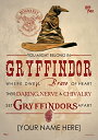 【中古】【未使用・未開封品】Harry Potter Sorting Hat???Gryffindor House???カスタマイズwith your name???MightyPrint Wall Art次世代プレミアムポスター