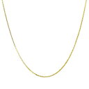 【中古】【未使用・未開封品】MCS Jewelry 14Kイエローゴールドまたはホワイトゴールド ソリッド 0.8mm ボックスリンクチェーンネックレス ロブスタークロウクラスプ付き (16