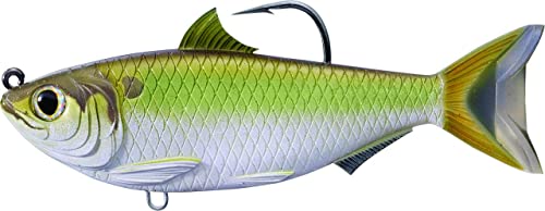 【中古】【未使用・未開封品】(11cm , Violet Blue) - LIVE TARGET Threadfin Shad Soft Plastic Swimbait