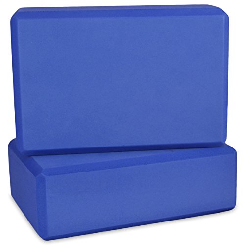 š̤ۡѡ̤ʡ(Blue) - YogaAccessories High Density Foam Yoga Blocks (Set of 2) - 7.6cm x 15cm x 23cm